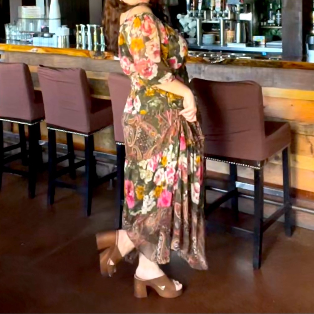 CUTE FLORAL TIERED DRESS